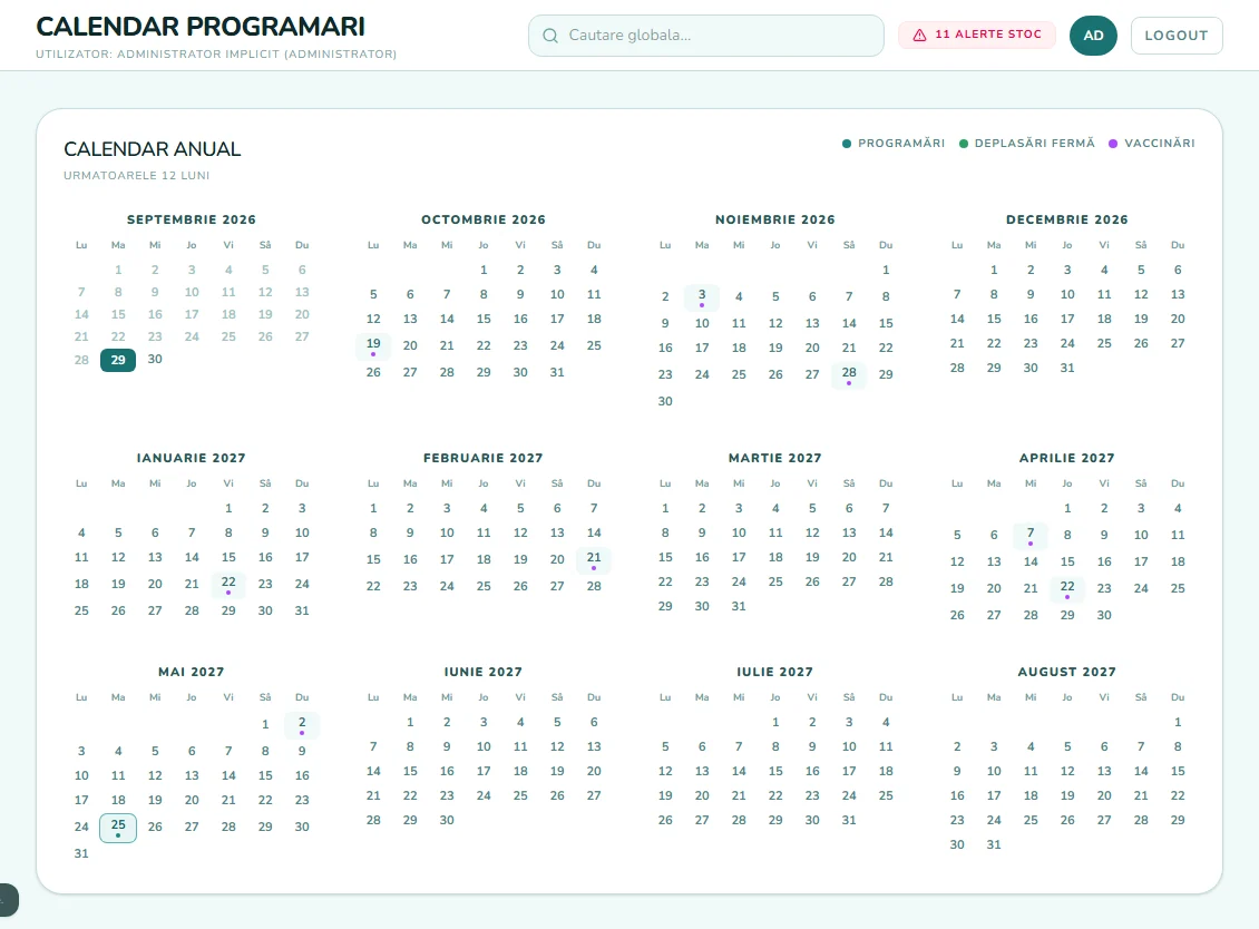 Calendar anual